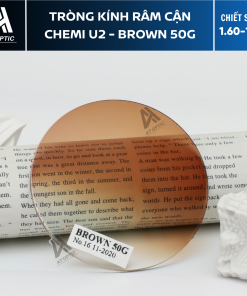 Tròng Kính Râm Cận Chemi U2 - Brown 50G