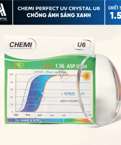 TRÒNG KÍNH CHEMI PERFECT U6 1.56 LỌC ÁNH SÁNG XANH