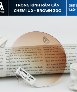 Tròng Kính Râm Cận Chemi U2 - Brown 30G