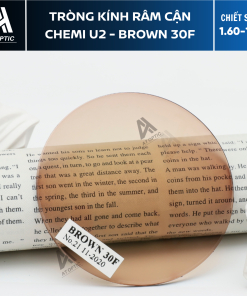 Tròng Kính Râm Cận Chemi U2 - Brown 30F