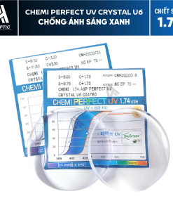 TRÒNG KÍNH SIÊU MỎNG CAO CẤP CHEMI PERFECT UV CRYSTAL U6 1.74 CHỐNG ÁNH SÁNG XANH