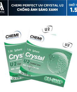 TRÒNG KÍNH CHEMI CRYSTAL U2 COATED 1.56