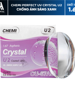 TRÒNG KÍNH SIÊU MỎNG CHEMI CRYSTAL U2 COATED 1.67