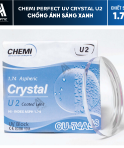 TRÒNG KÍNH SIÊU MỎNG CAO CẤP CHEMI CRYSTAL U2 COATED 1.74