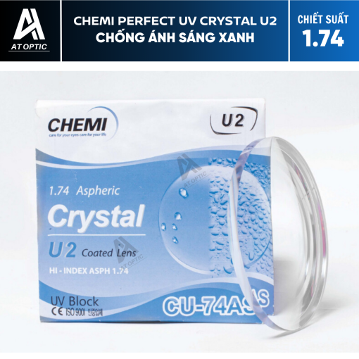 TRÒNG KÍNH SIÊU MỎNG CAO CẤP CHEMI CRYSTAL U2 COATED 1.74