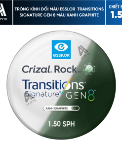 Tròng Kính Đổi Màu Essilor Transitions Signature Gen 8 Màu Xanh Graphite - Chiết Suất 1.50