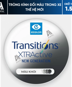 Tròng Kính Đổi Màu Trong Xe Thế Hệ Mới - Essilor Transitions Xtractive New Generation 1.50