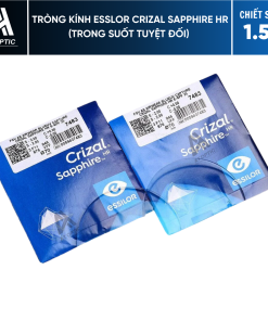 Tròng Kính Essilor Crizal Sapphire HR (Trong Suốt Tuyệt Đối) - Chiết Suất 1.59