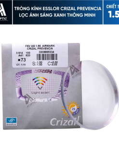 Tròng Kính Essilor Crizal Prevencia Lọc Ánh Sáng Xanh Thông Minh - Chiết Suất 1.56