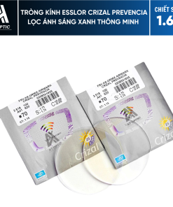 Tròng Kính Essilor Crizal Prevencia Lọc Ánh Sáng Xanh Thông Minh - Chiết Suất 1.60