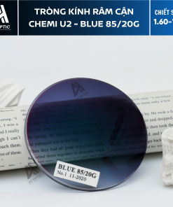 Tròng Kính Râm Cận Chemi U2 - Blue 85/20G