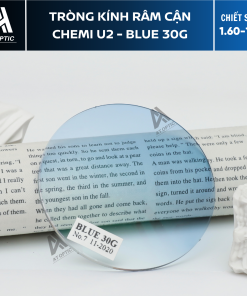 Tròng Kính Râm Cận Chemi U2 - Blue 30G