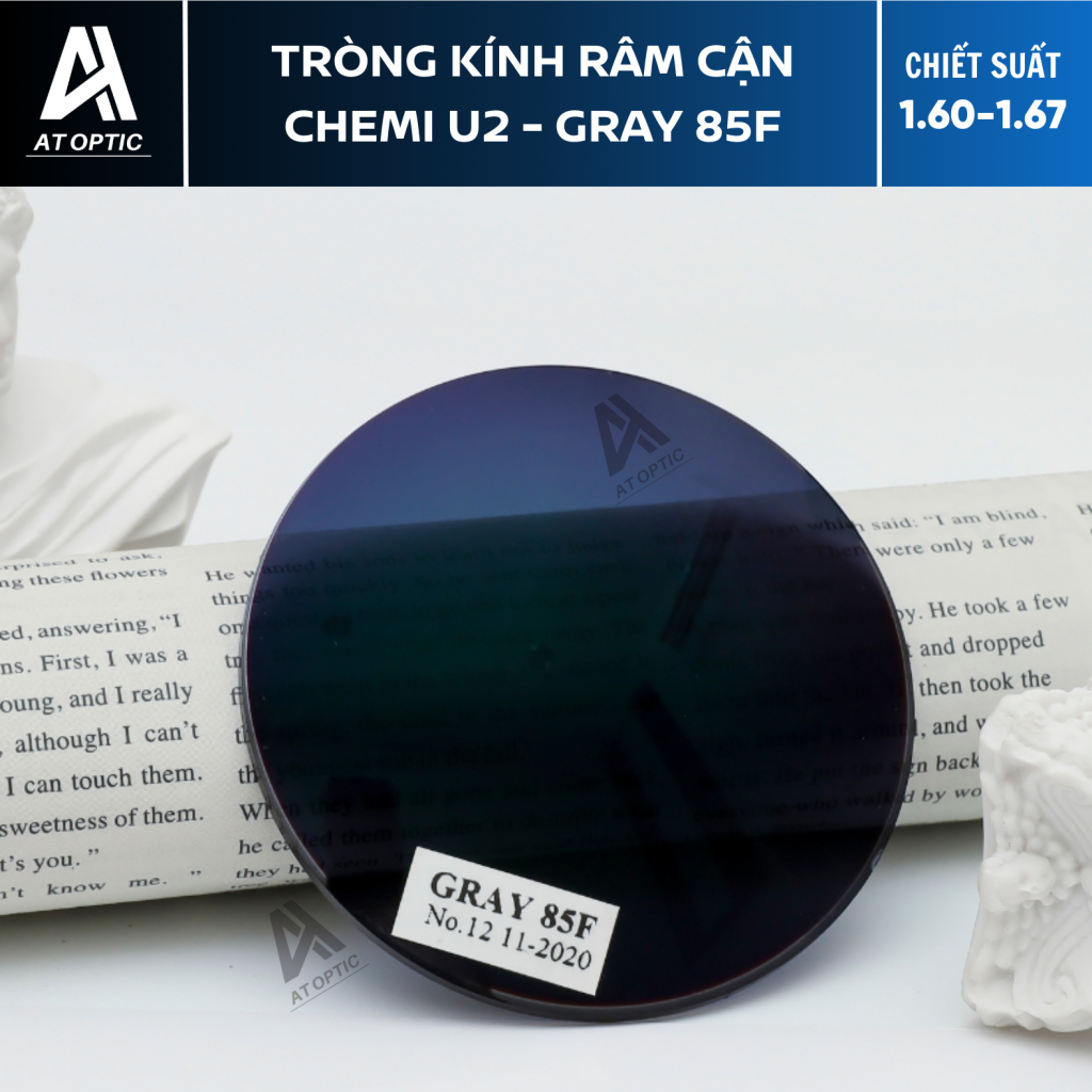 Tròng Kính Râm Cận Chemi U2 - Gray 85F