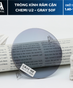 Tròng Kính Râm Cận Chemi U2 - Gray 50G