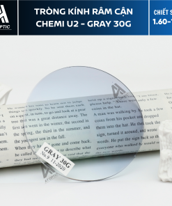 Tròng Kính Râm Cận Chemi U2 - Gray 30G