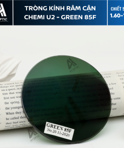 Tròng Kính Râm Cận Chemi U2 - Green 85F