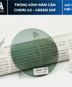 Tròng Kính Râm Cận Chemi U2 - Green 50F