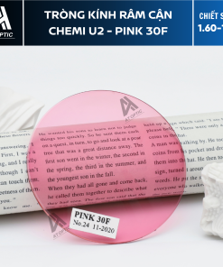 Tròng Kính Râm Cận Chemi U2 - Pink 30F