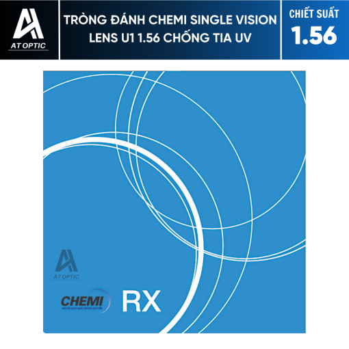 Tròng đánh CHEMI SINGLE VISION LENS U1 1.56 chống tia UV