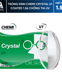 Tròng kính CHEMI CRYSTAL U1 COATED 1.56 CHỐNG TIA UV