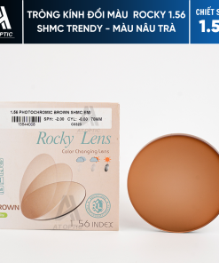 Tròng kính Đổi Màu ROCKY 1.56 SHMC TRENDY - Nâu Trà