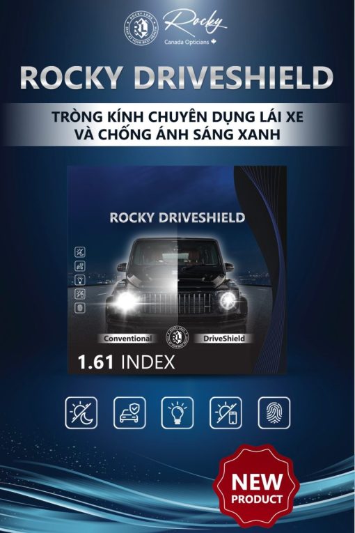 Tròng kính ROCKY 1.61 ASP DRIVESHIELD SHMC