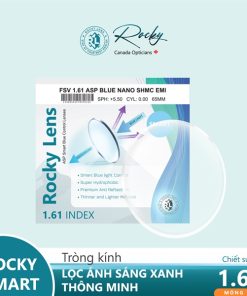 Tròng kính ROCKY 1.61 ASP SMART CONTROL LỌC ASX THÔNG MINH SHMC