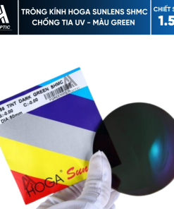 Tròng kính HOGA 1.56 SUNLENS SHMC Chống tia UV – Màu Green