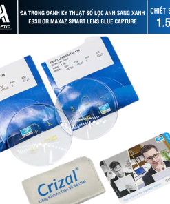 Đa Tròng Đánh kỹ thuật số Lọc ánh sáng xanh Essilor MaxAz Smart - Lens Blue Capture