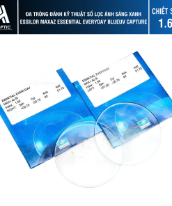 Đa Tròng Đánh kỹ thuật số Lọc ánh sáng xanh Essilor MaxAz Essential Everyday BlueUV Capture