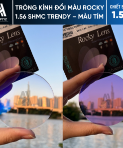 Tròng kính Đổi Màu ROCKY 1.56 SHMC TRENDY - Màu Tím