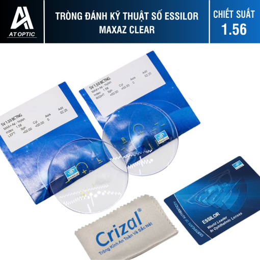 Tròng đánh kỹ thuật số Essilor MaxAz Clear