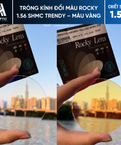 Tròng kính Đổi Màu ROCKY 1.56 SHMC TRENDY - Màu Vàng