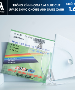 Tròng kính HOGA 1.61 BLUE CUT UV420 SHMC Chống ánh sáng xanh