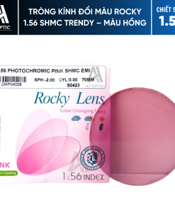 Tròng kính Đổi Màu ROCKY 1.56 SHMC TRENDY - Màu Hồng