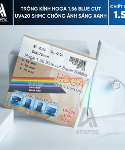 Tròng kính HOGA 1.56 BLUE CUT UV420 SHMC chống ánh sáng xanh