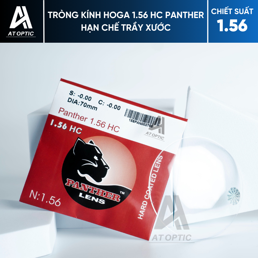 Tròng kính HOGA 1.56 HC PANTHER hạn chế trầy xước