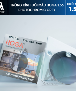 TRÒNG KÍNH ĐỔI MÀU HOGA 1.56 PHOTOCHROMIC GREY