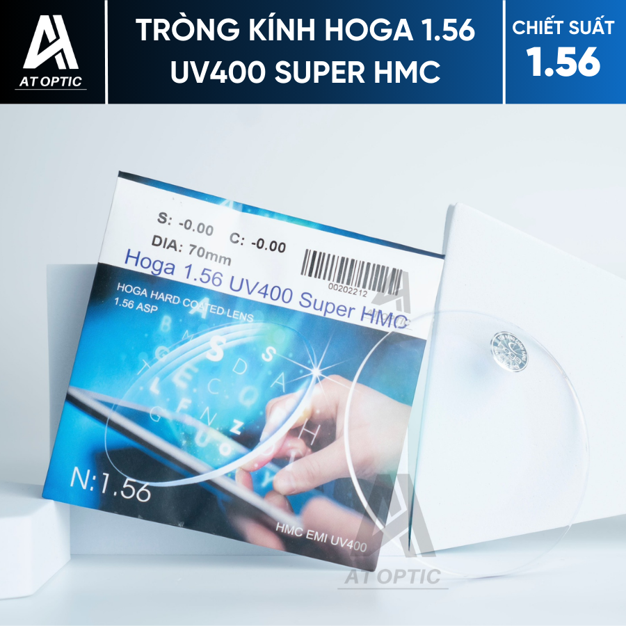 TRÒNG KÍNH HOGA 1.56 UV400 SUPER HMC