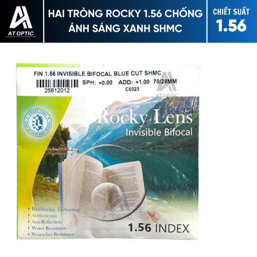 Hai tròng ROCKY 1.56 CHỐNG ÁNH SÁNG XANH SHMC