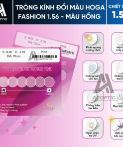 Tròng kính Đổi màu HOGA FASHION 1.56 – Màu Hồng