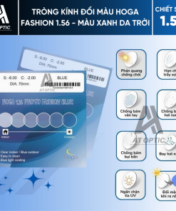 Tròng kính Đổi màu HOGA FASHION 1.56 – Màu Xanh Da Trời