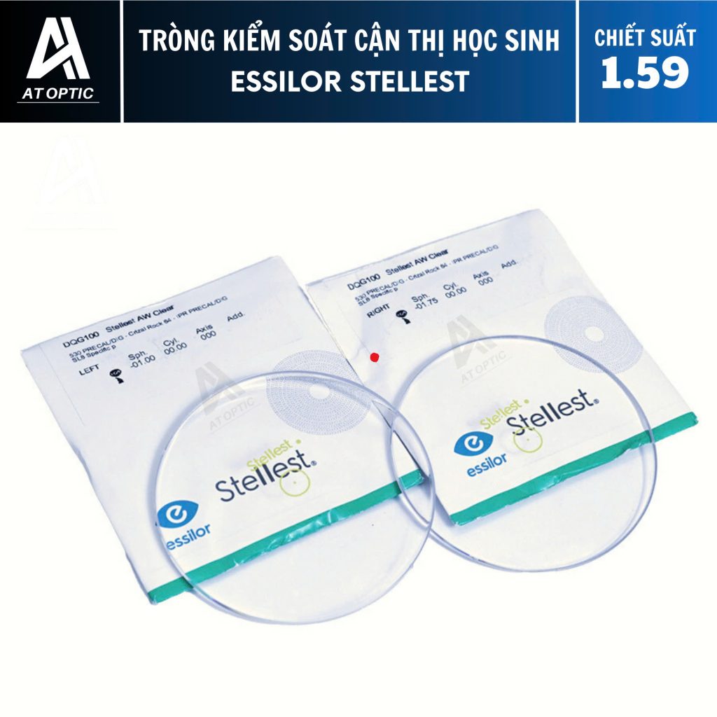 tròng kính kiểm soát cận thị Essilor Stellest