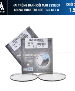 Hai Tròng Đánh Đổi màu Essilor Crizal Rock Transitions Gen 8