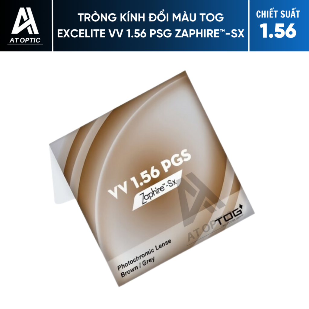 TRÒNG KÍNH ĐỔI MÀU TOG EXCELITE VV 1.56 PSG ZAPHIRE™-SX