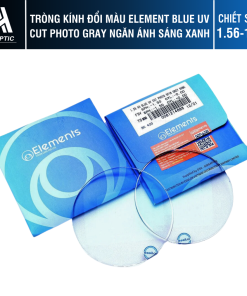 Tròng kính Đổi màu Elements Blue UV Cut Photo Gray Ngăn ánh sáng xanh