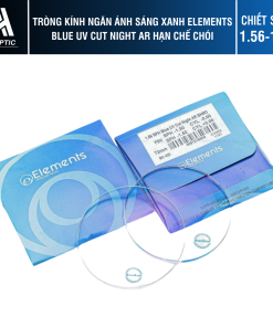 Tròng kính Ngăn ánh sáng xanh Elements Blue UV Cut Night AR Hạn chế chói