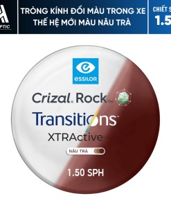 Tròng Kính Đổi Màu Trong Xe Thế Hệ Mới – Essilor Transitions Xtractive New Generation 1.50 Màu Trà