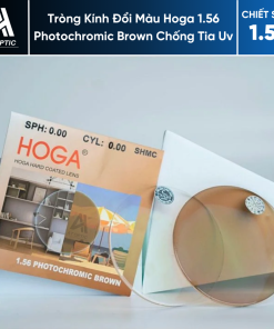 Tròng Kính Đổi Màu Hoga 1.56 Photochromic Brown Chống Tia Uv