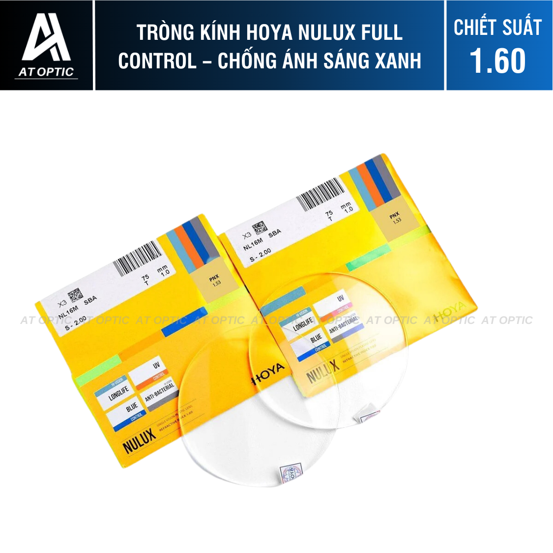 Tròng kính HOYA Stellity Blue Control - Chống ánh sáng xanh